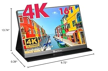 Amazon.com: MAGICRAVEN 4K Portable Monitor, 16